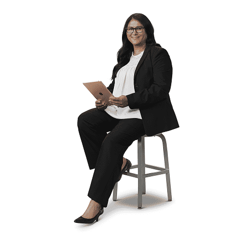 A white modern chair with wooden legs and a subtle shadow effect added for depth and realism.