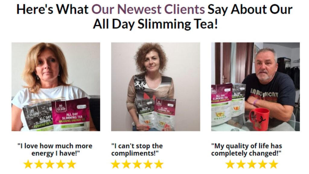 All Day Slimming Tea customer reviews