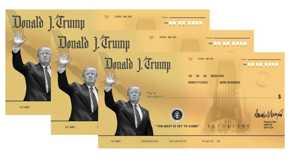 Golden Trump Check