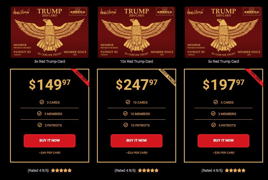 Red Trump Card Reviews
